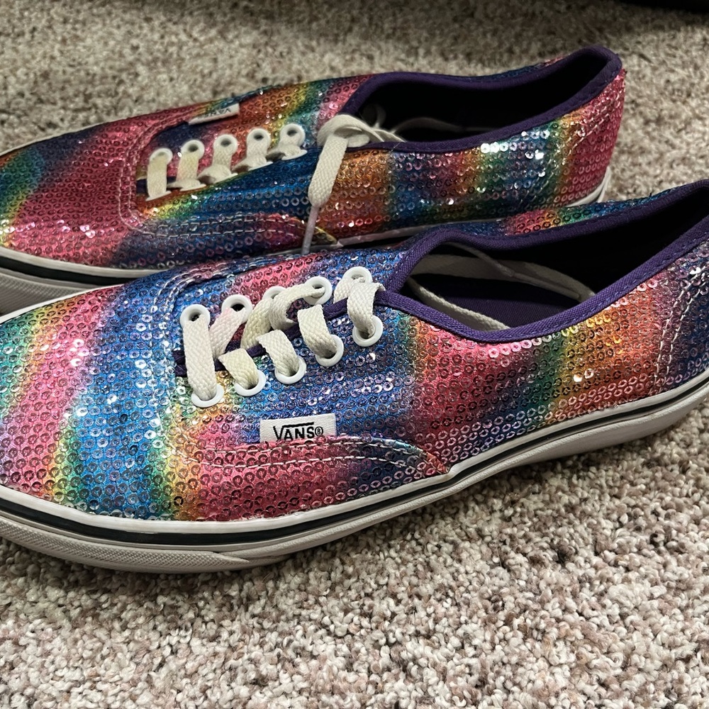 Rainbow Sparkle Vans